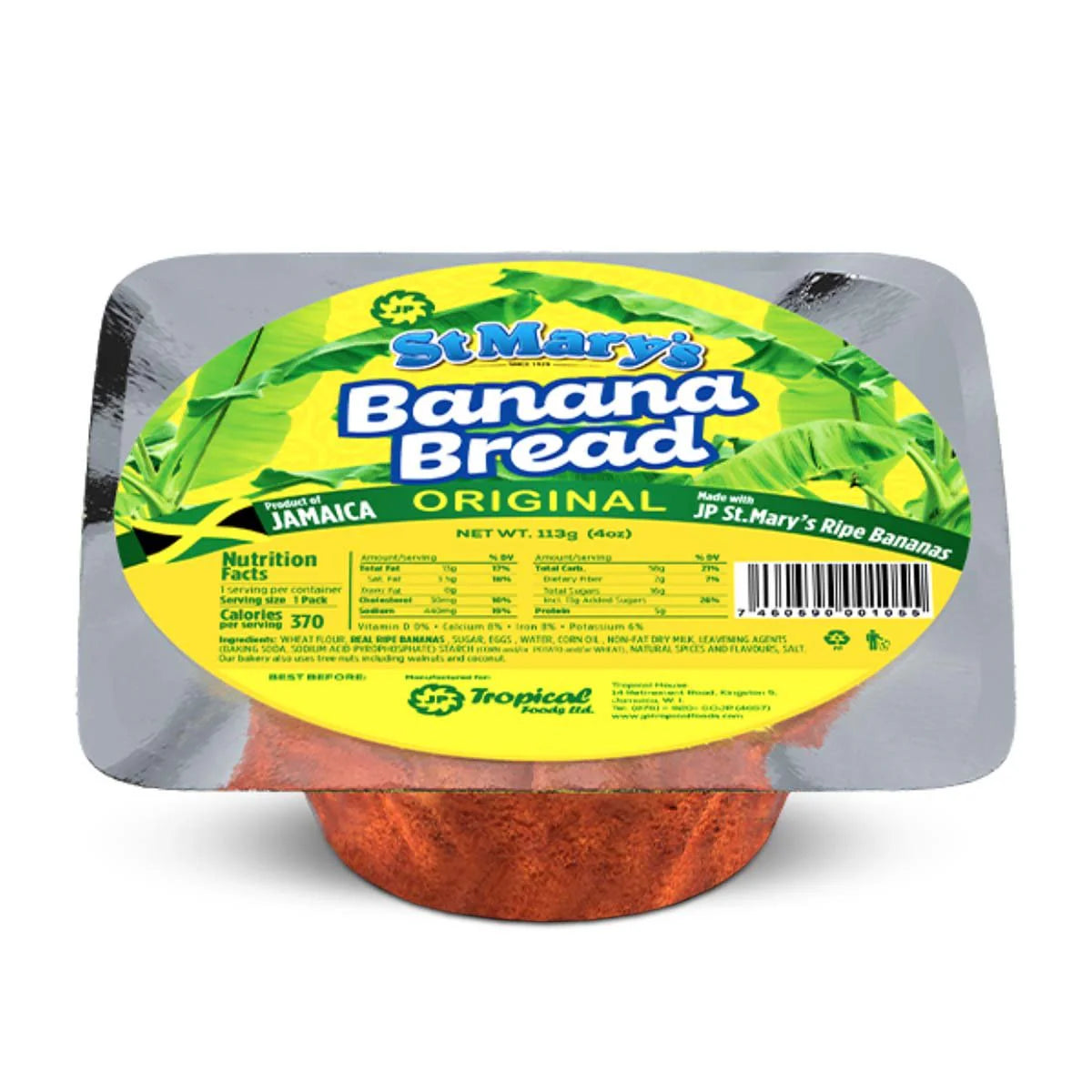 JP St Mary Banana Bread, 4oz (3 Pack)